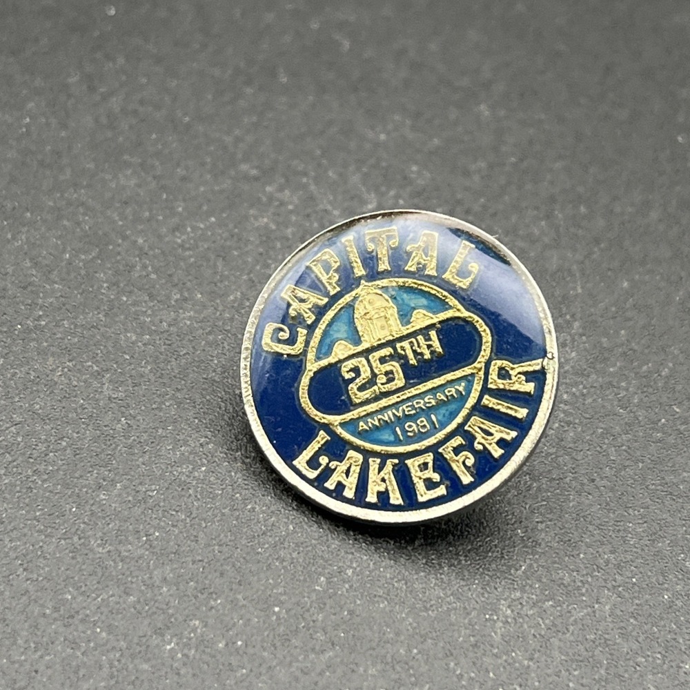 Capital Lakefair‎ 25th Anniversary Lapel Hat Pin